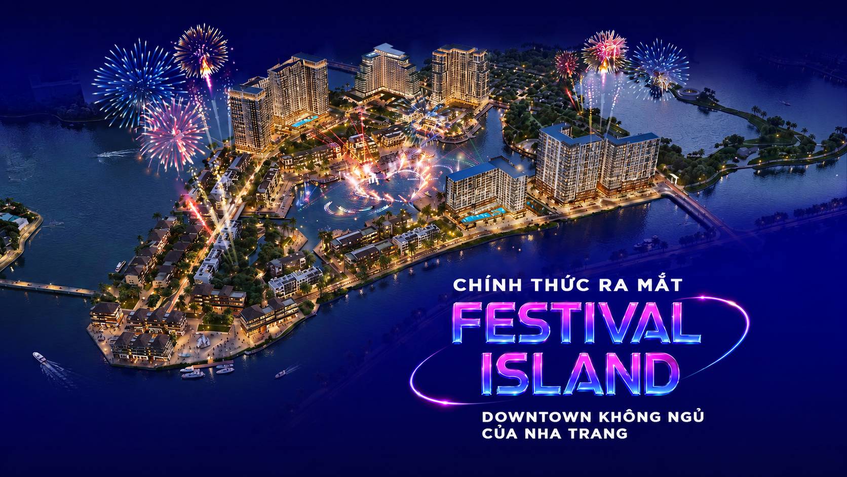 The Fest — Tòa F2 Festival Island Charmora City, view nhạc nước & pháo hoa, chỉ từ 1,9 tỷ